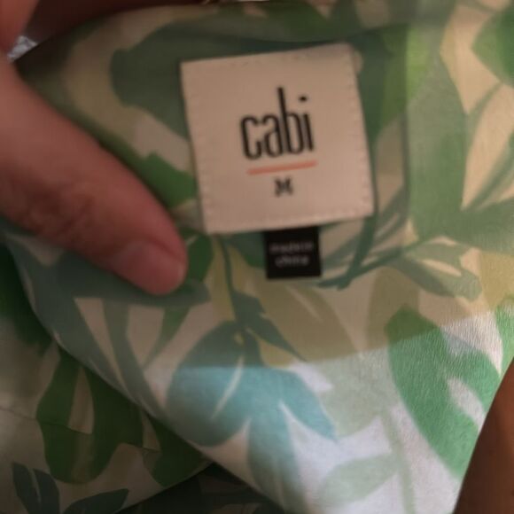 Cabi | Green Castaway Dress 5235 Slip Dress Spaghetti Strap | M - Picture 6 of 7